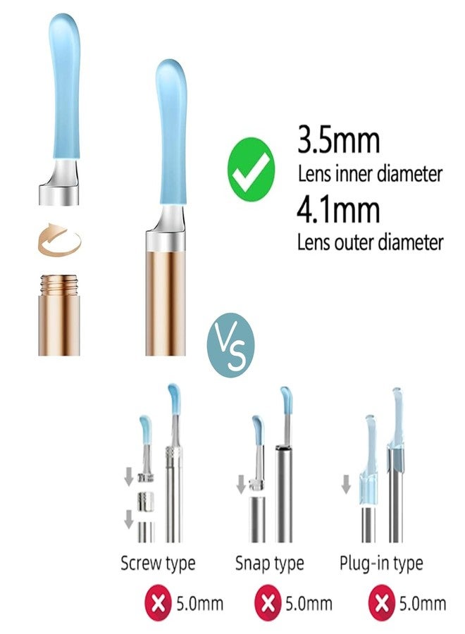 BEBIRD Original Ear Cleaner Replacement Tips, 10pcs Waterproof Silicone Ear Spoon for Ear Wax Removal Endoscope, Ear Cleaning Tips Set for Most Model R1/Earsight Plus/X17Pro/30S/W3/T15/X3/X1/R3 etc - Image 4